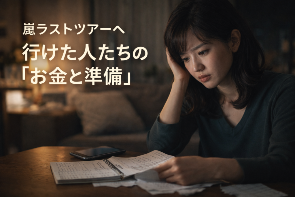 嵐ラストツアーへ行けた人たちの「お金と準備」