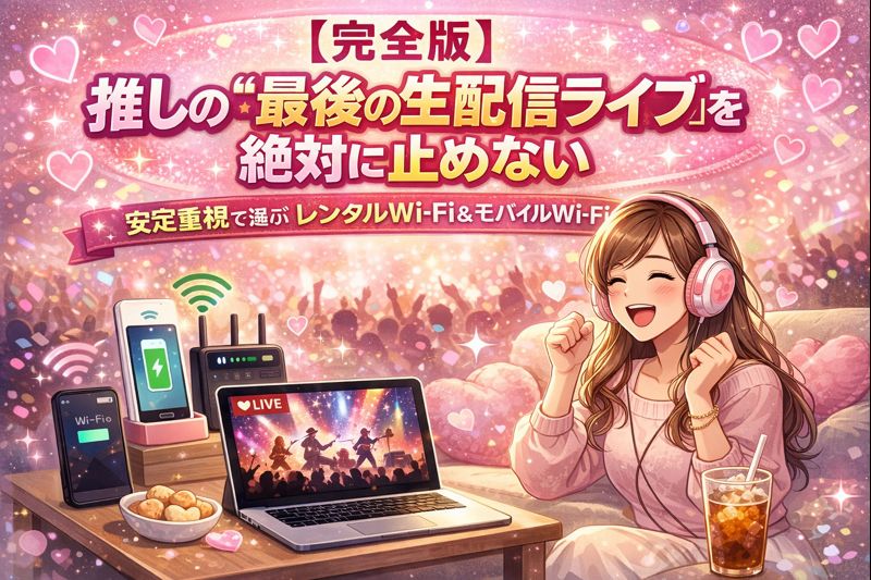 【完全版】推しの”最後の生配信ライブ”を絶対に止めない安定重視で選ぶレンタルWi-FiとモバイルWi-Fi